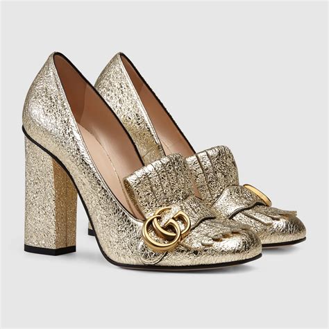 Women's Gucci Metallic Heels 